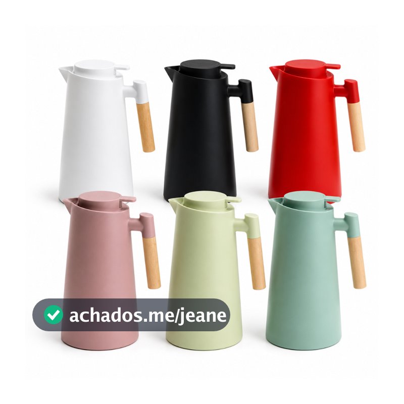 Garrafa Térmica Café 1 Litro Com Termômetro Led Para Chás Design Moderno