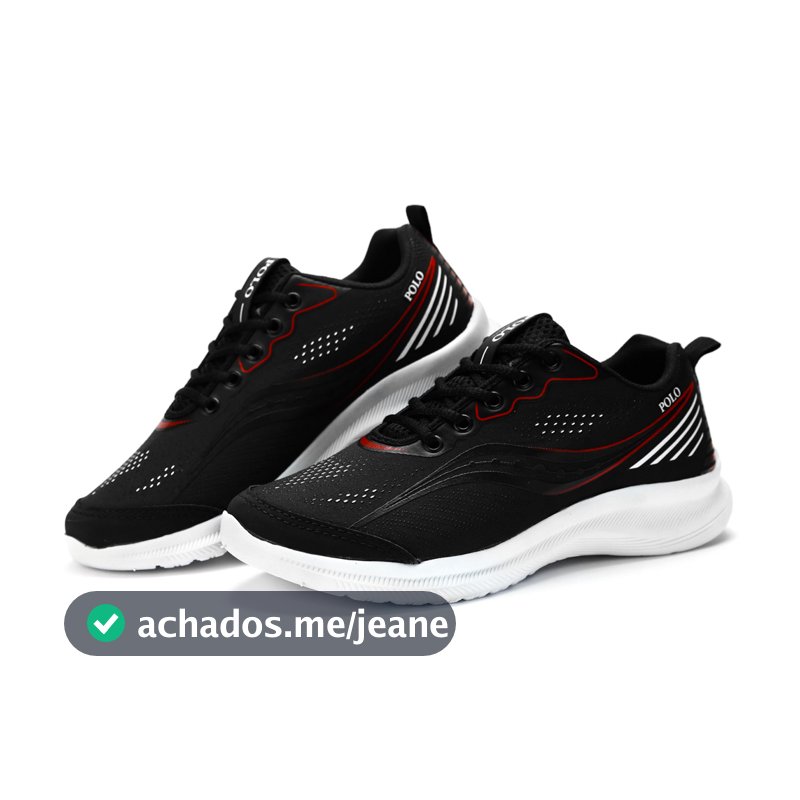 Tênis Polo Running Unissex Esportivo Feminino Masculino Fitness Caminhada Academia Moda Conforto