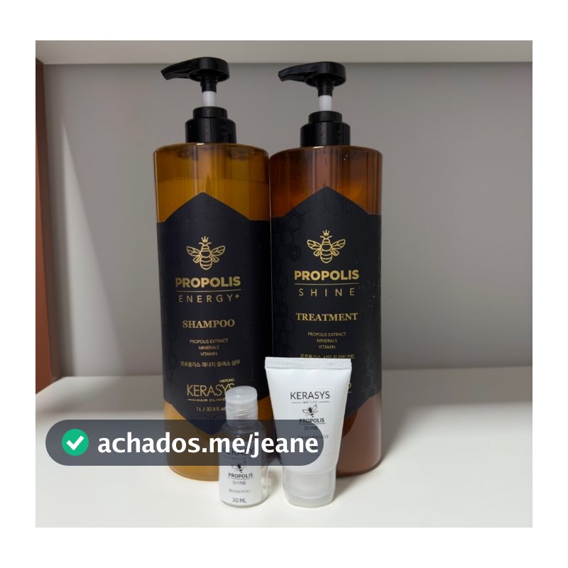 Kerasys Própolis Shine Energy+ Shampoo 15ML/30ML/60ML e Tratamento 15ML/30ML/60ML