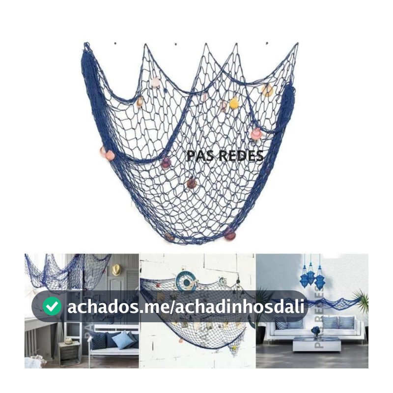 Rede De Pesca Para Decoração Festa Sereia Samburá Passaguá
