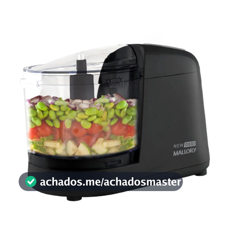 Processador Triturador De Alimentos New Oggi Mallory Cor Preto