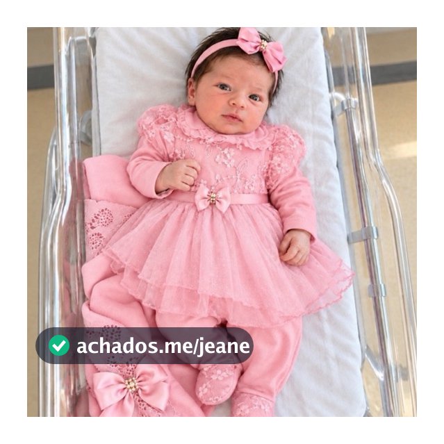 Saída de maternidade rosa Olivia