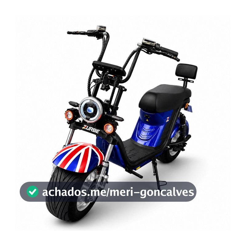 Bicicleta Eletrica Zurbe X20 Scooter 1000w Bateria Removível 60v 20ah Suporta 200kg Faróis De Milha