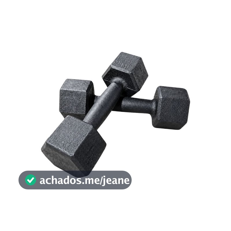 Par Halter Sextavado Pintado 1 a 5 Kg Ferro Fundido Peso Musculação Academia Treino Funcional