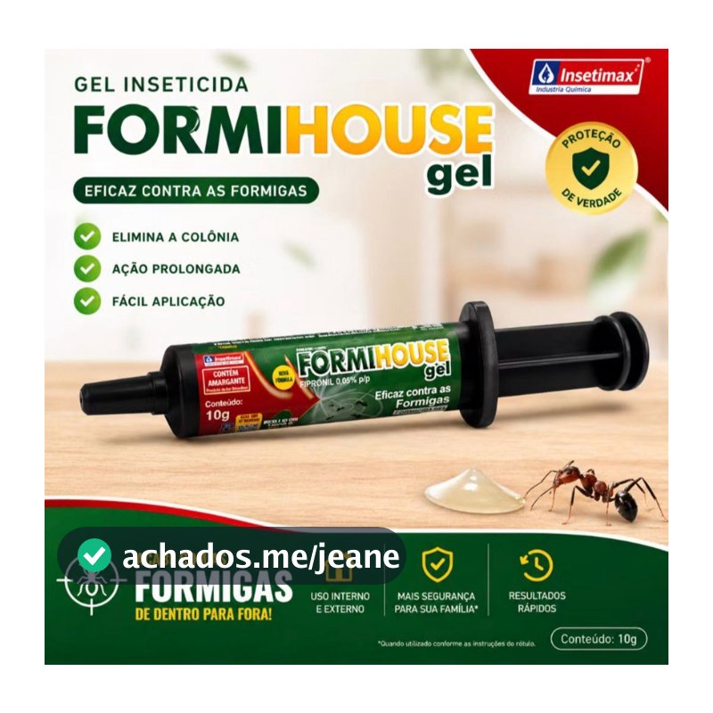 FORMIHOUSE GEL Controle Total de Formigas em Poucos Dias