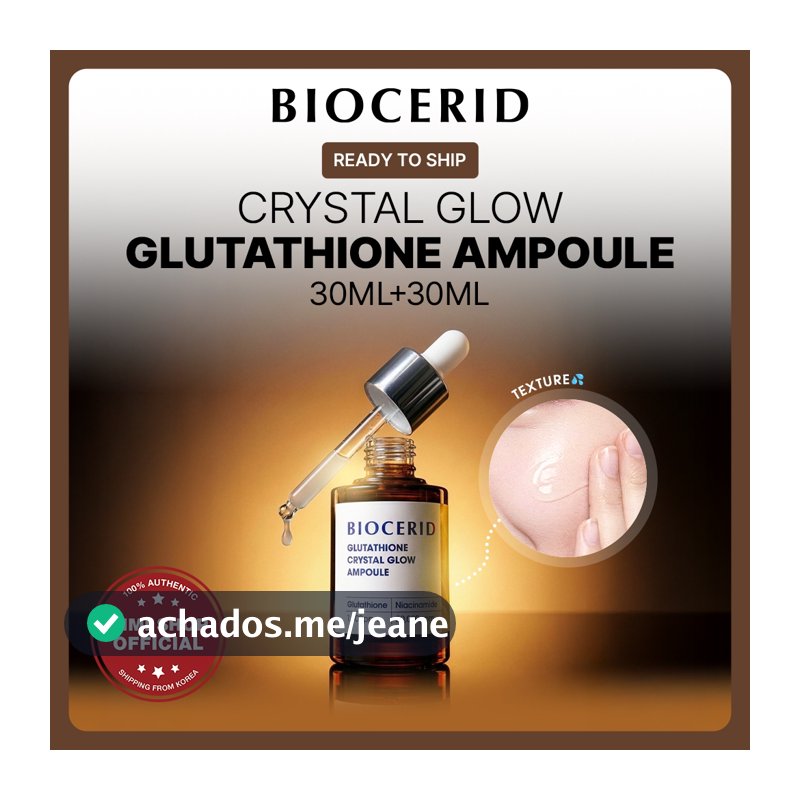 [BIOCERID] Ampola Glutationa Crystal Glow 30ml + 30ml K-Beauty Coreia