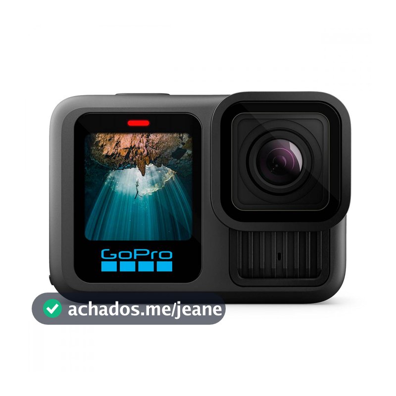 Câmera GoPro HERO13 Preta 5.3K60 HyperSmooth 6.0 Wi-Fi 6 GPS Câmera de Ação CHDHX-131-RW