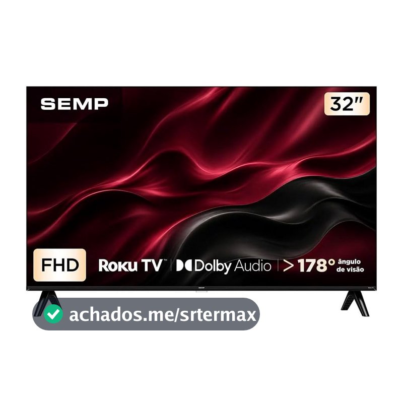 Smart TV SEMP 32" Full HD Roku TV - 32S42R