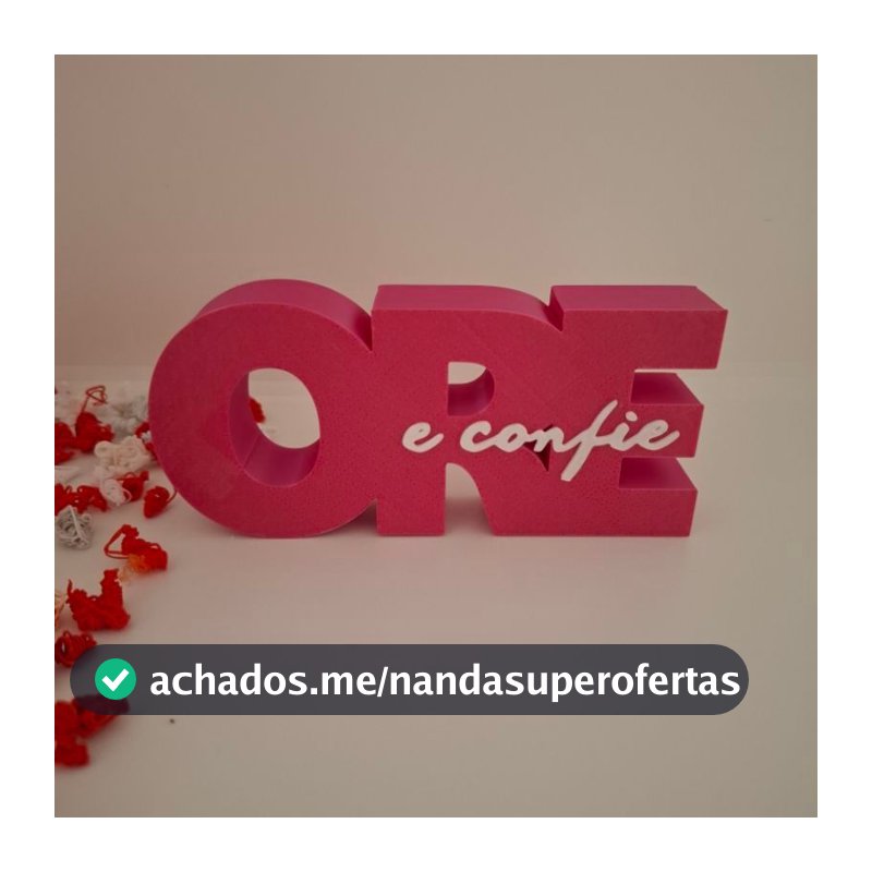 Ore e confie cristã religioso decoração para sala escritorio cozinha raques estantes