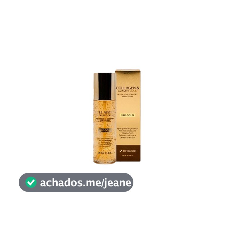 3w collagen & luxury gold revitalizing comfort gold toner 200ml