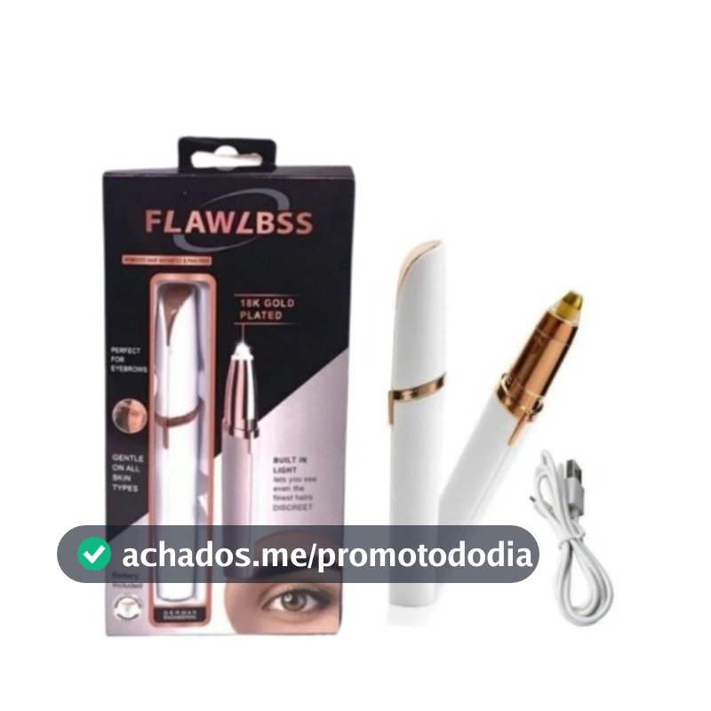 ANA1108 Caneta Depiladora Para Sobrancelhas,Nariz, Buçu, Elétrica Recarregável USB