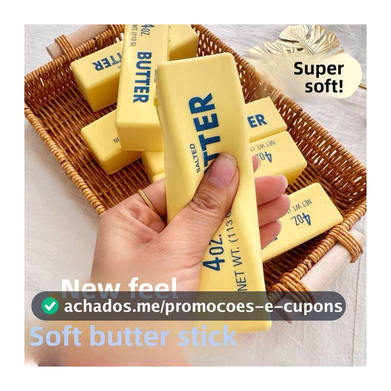 Manteiga Vara Pão Amassar Recuperação Lenta Simulação Brinquedo De Descompressão De Alimentos