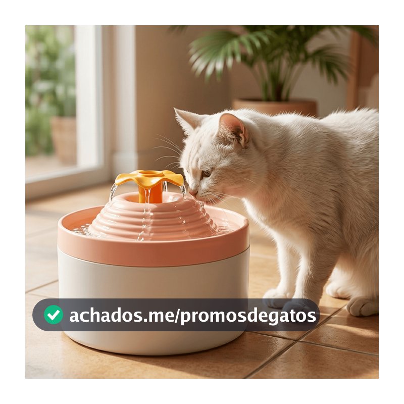 Bebedouro Fonte de Água Para Gatos Cachorros Cães Flower Florzinha Durapets 2L