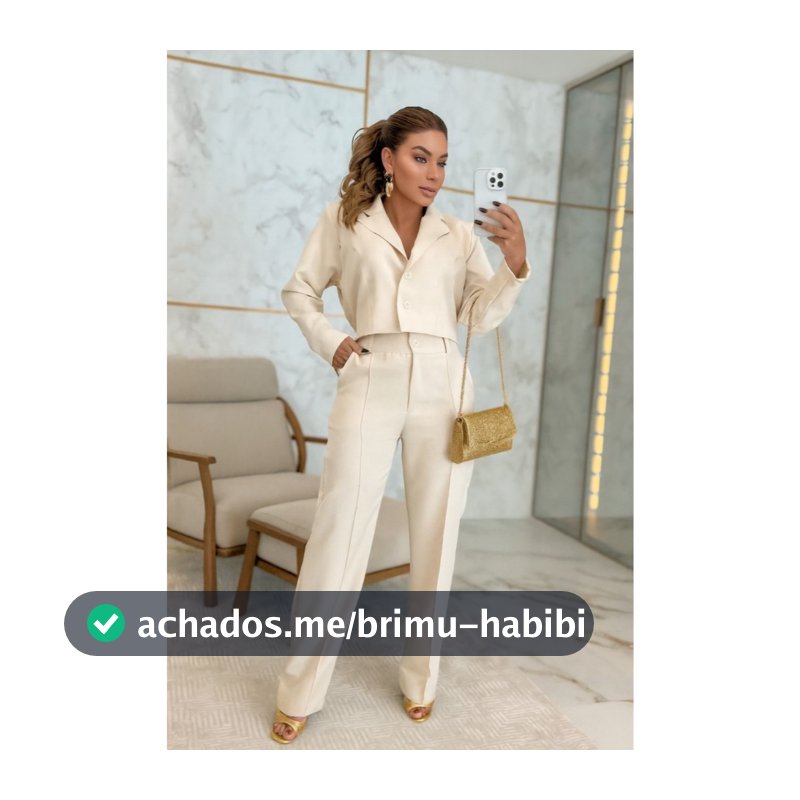 Conjunto Feminino Calça E Blazer Alfaiataria Terninho Social