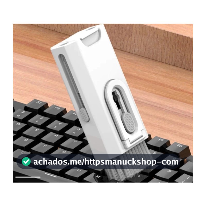 Kit De Escova De Limpeza De Teclado 8 Em 1 Multifuncional Portátil Para Computador/Fone De Ouvido