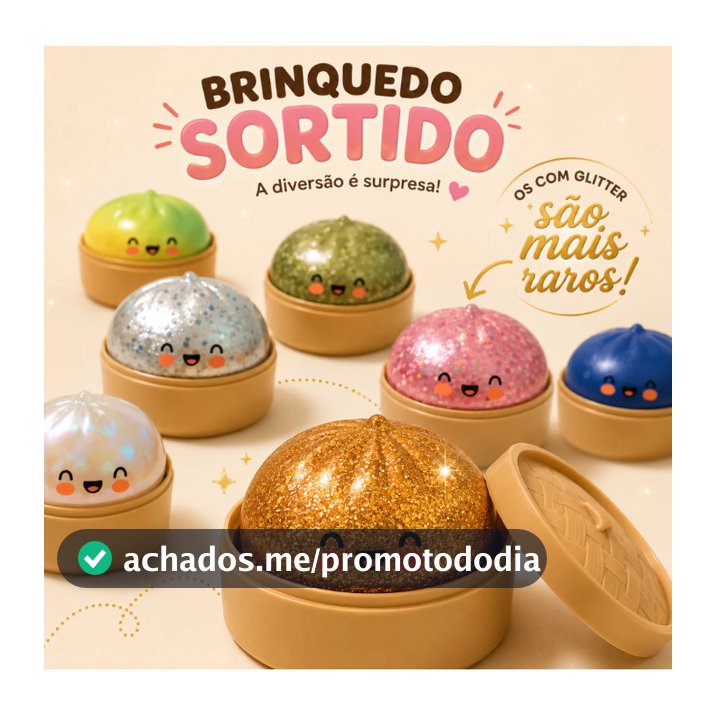 Brinquedo Surpresa Squishy Antiestresse Bolinho Com Carinha Fofa Para Apertar Fofinho Macio