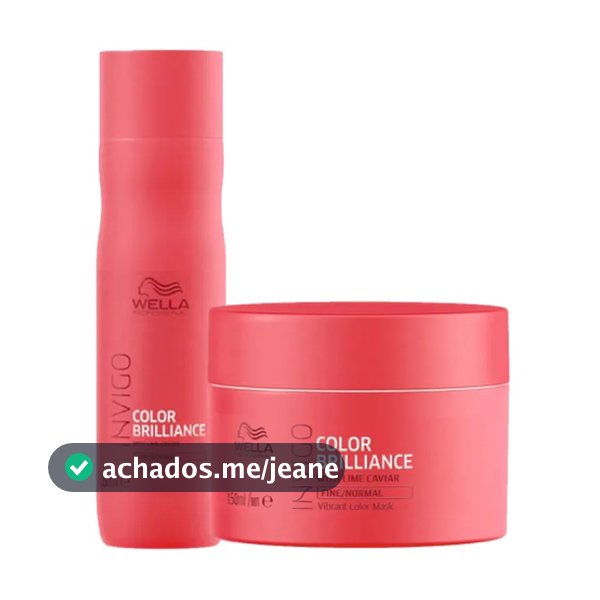 Kit Shampoo e Máscara Invigo Brilliance - Wella Professionals