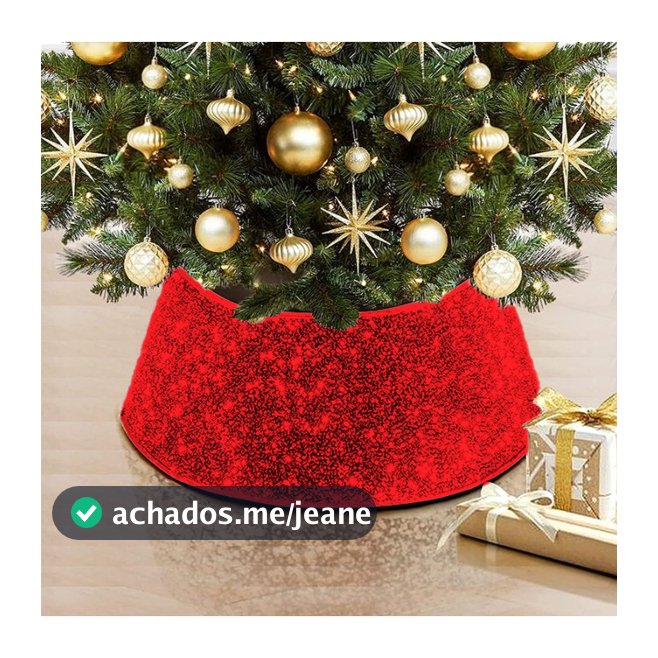 Decoração Surround De Árvore De Natal Enfeites Estereoscópicos De Lantejoulas Saia De Cobertura