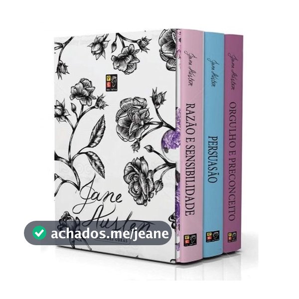 Box 3 Livros Jane Austen -  Orgulho e Preconceito, Razão e Sensibilidade, Persuasão | Box Romances