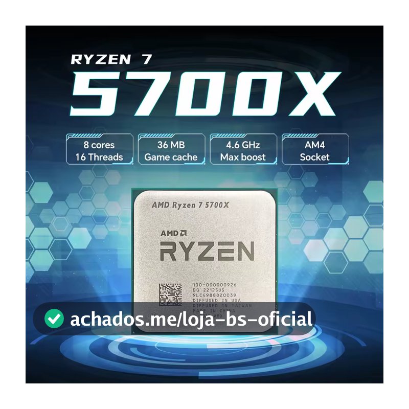 Processador  AMD Ryzen™ 7 5700X 8/16 4.6Ghz (OEM)