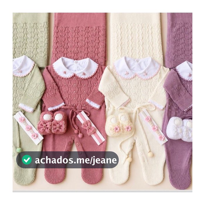 Saída Maternidade Tricô Luxo Premium em Tricô Menina - kit 5 peças, 3 peças, 2 peças