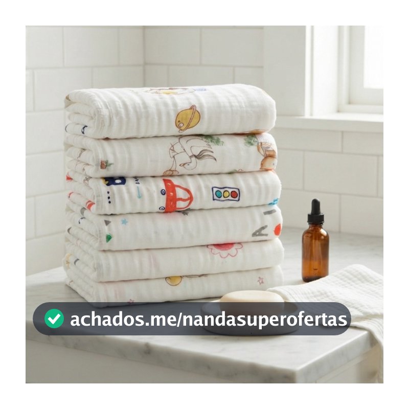 Toalha De Banho Infantil 100% Algodão Premium 210g Leve Macia Conforto Para Peles Sensiveis