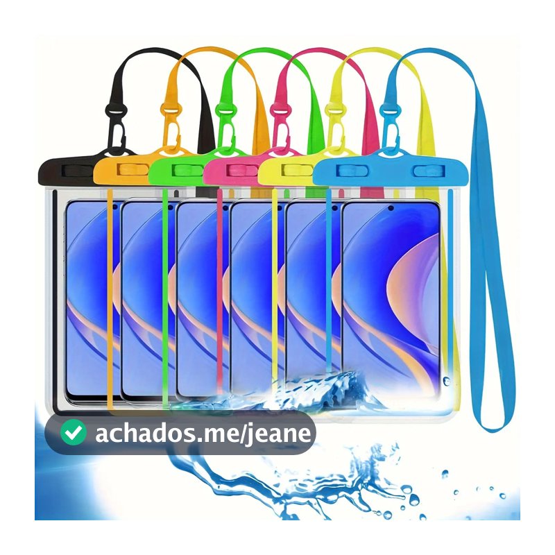 2/5/10 Pcs Capa Celular Bolsa Case A Prova D'água Transparente Cor Universal Praia Piscina Viajar Promoção