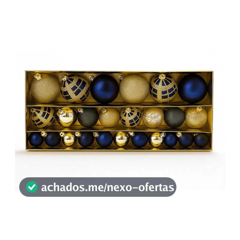 38 Bolas de Natal Decoração Árvore Premium Luxo Feitos a mão