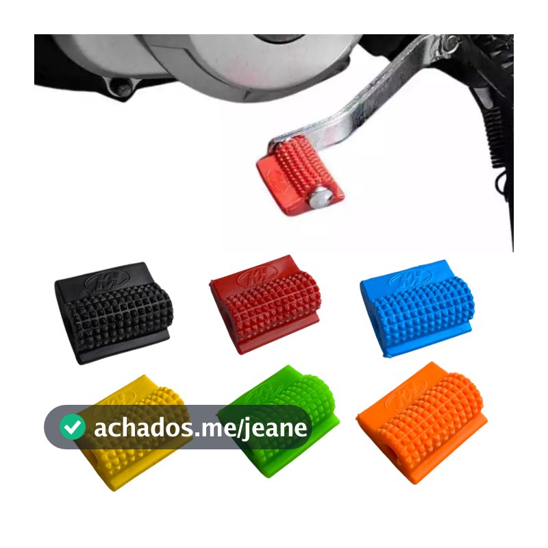 Protetor de calçado tenis sapato pedal marcha câmbio moto - Tortuga