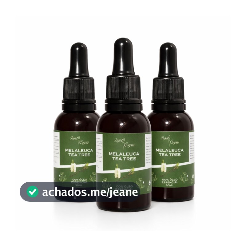 Óleo Essencial de Melaleuca (Tea Tree) 100% Puro 30ml