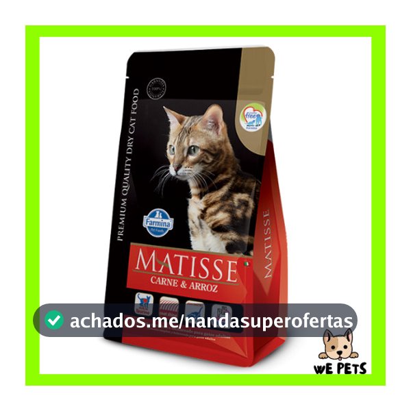 Ração Farmina Matisse Carne e Arroz para Gatos Adultos 7,5kg