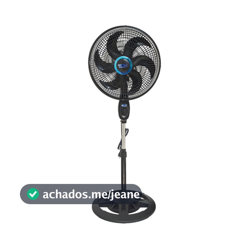 Ventilador de Coluna Camperluz Solaris 48cm 6 Pás 3 Velocidades Oscilação Altura Regulável Silencioso, Seguro