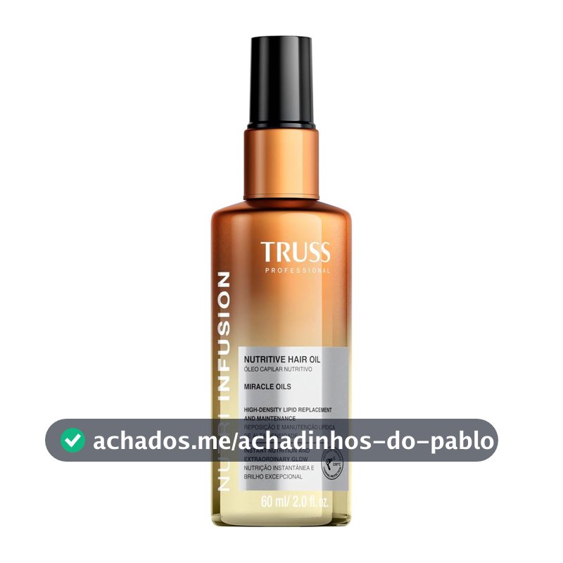 Nutri Infusion Óleo Capilar Nutritivo 60ml - Truss