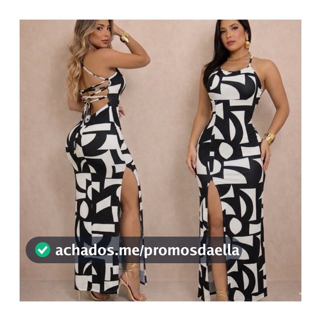Vestido Feminino Mariana Empina bumbum Modelador Levanta Fenda Estampado Cruzado nas Costa