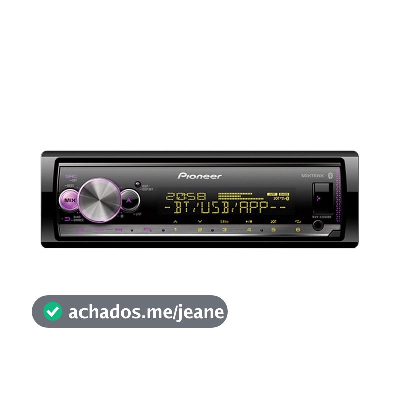 Som Automotivo Pioneer Mvh X3000BT Com Usb E Bluetooth E Radio