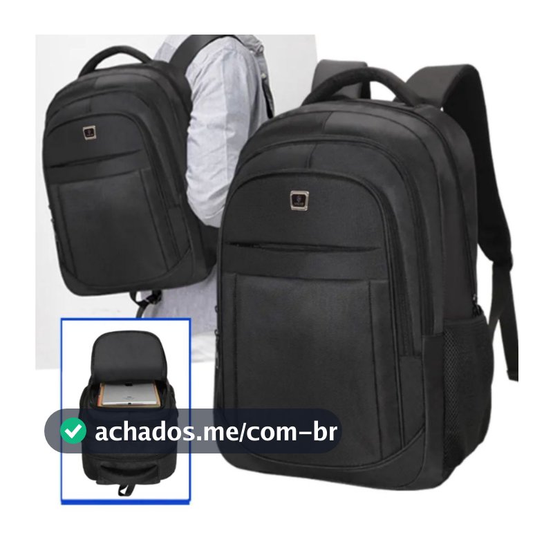 Mochila Masculina Bolsa Feminina Notebook Escolar Resistente Oferta