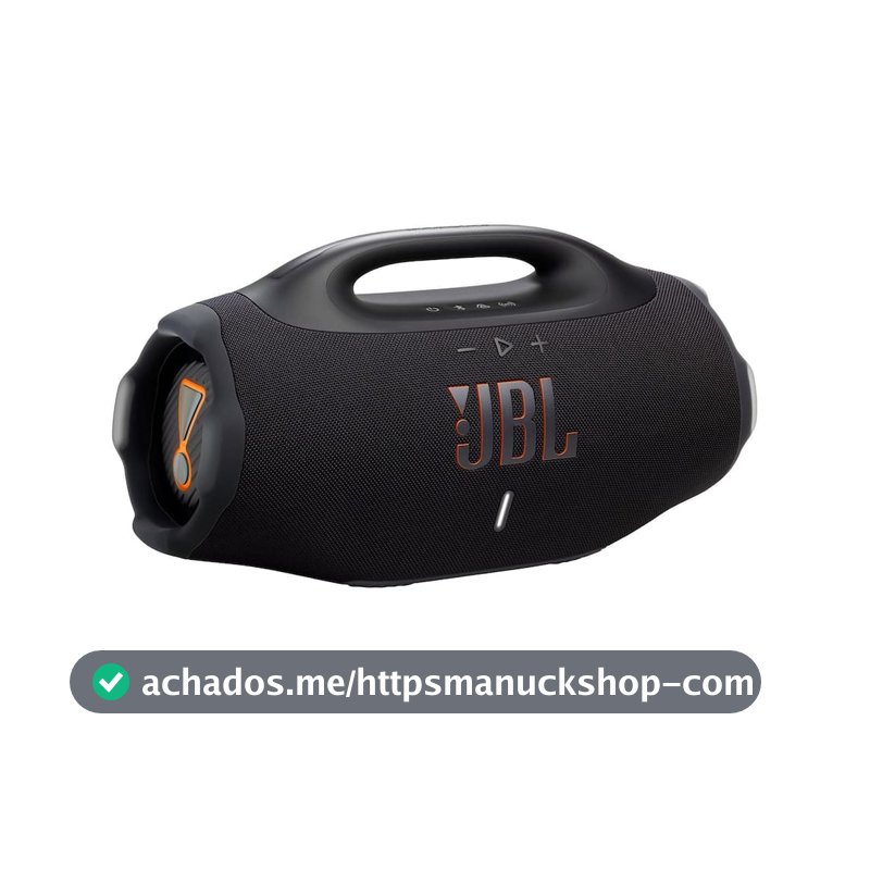 Caixa de Som JBL Boombox 4 210W Bluetooth IP68 Bateria 34h Preto