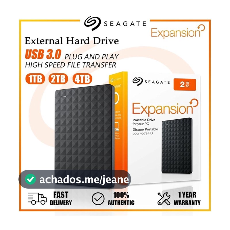 Seagate Expansion Hd Externo 500GB/1TB/2TB/4TB USB 3.0 Hard Drive For PC Laptop Desktop