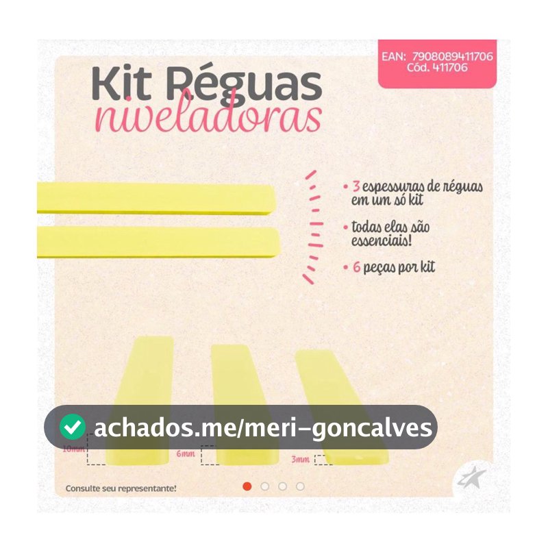 Kit Régua Niveladora para Biscoito / Rolo Maciço 24cm Confeitaria