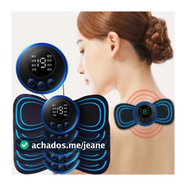 Kit  com ate 5 Mini Massageador Elétrico Portátil Cervical EMS Alivia Dores Corpo