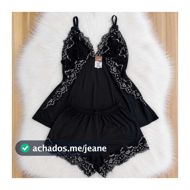 Baby Doll Suede Bicolor 38 ao 52 Pijama Feminino Plus Size Conforto Verão
