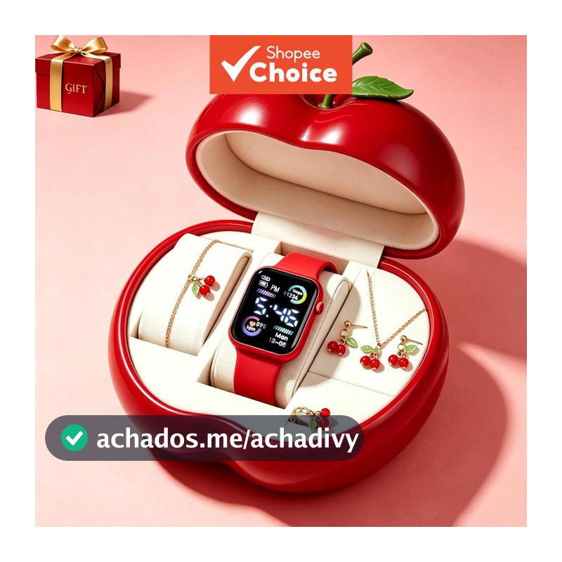 Crianças Bonito Moda Minimalista Relógio De Pulso Uso Diário Conjunto Presente Bateria Não Recarregável