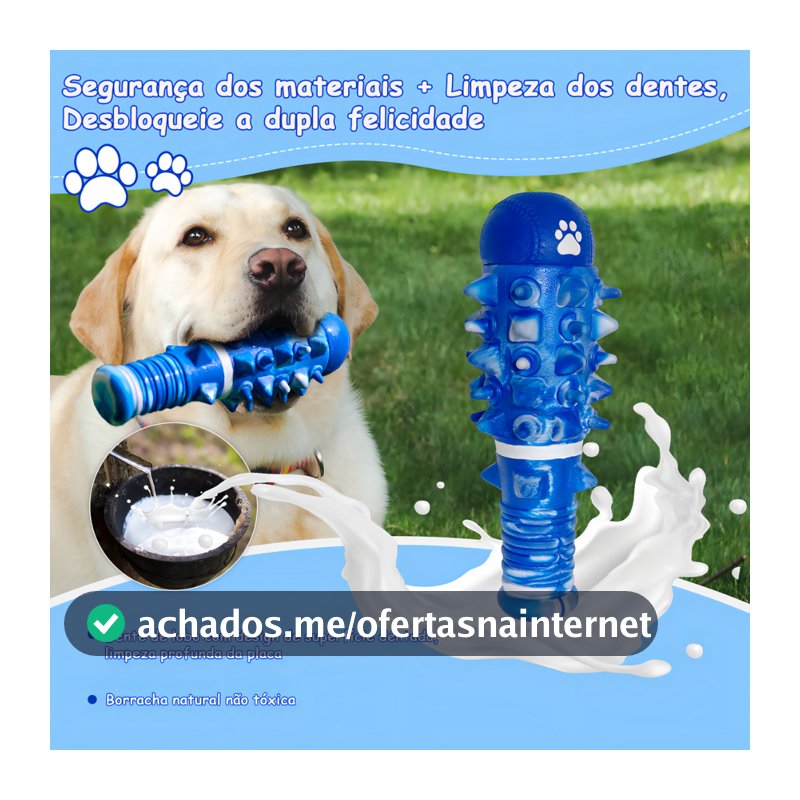 Brinquedo Osso para Cachorro Momovida Pet em Formato de Taco de Beisebol Grande Gengivas Saudáveis