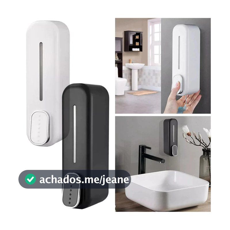 Dispenser Sabonete Sabão Líquido Porta Saboneteira De Parede Banheiro Suporte Dispensador Álcool Gel