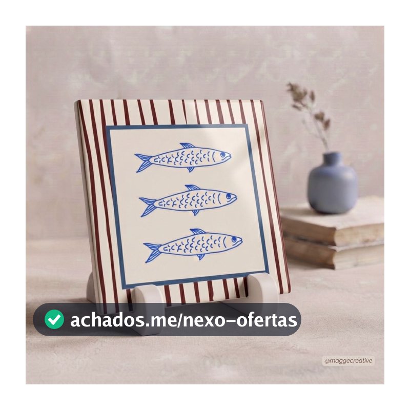 Azulejo Decorativo 20x20cm | Coleção Mediterrânea