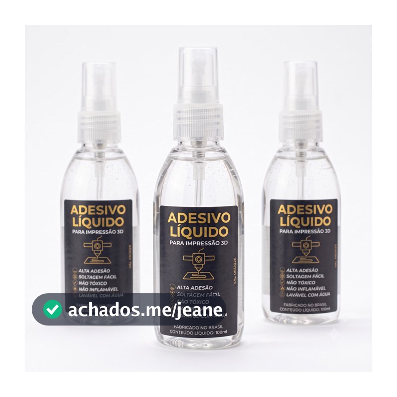 Kit 3 Adesivo Liquido Impressora 3d A.bond Pla Abs 300ml Alta Aderencia