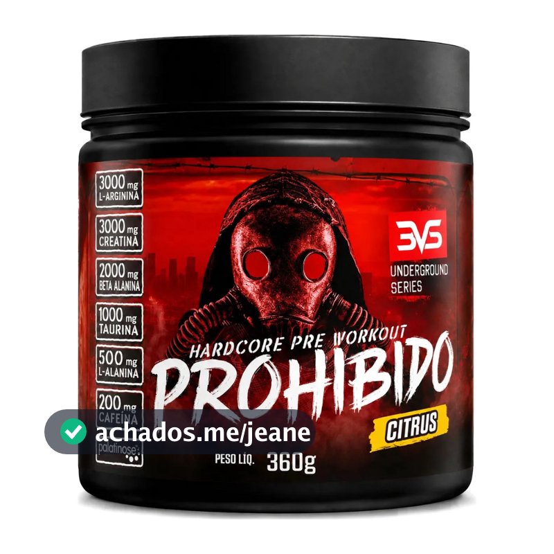 Pré Treino Prohibido 3VS Nutrition 360g