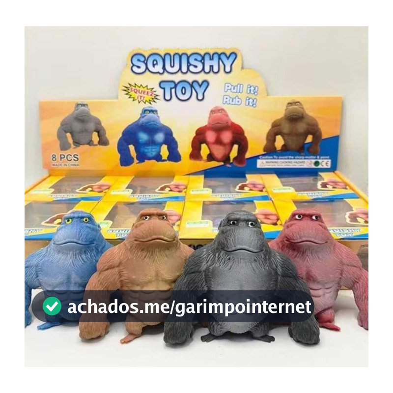 Brinquedo de descompressão pode ser beliscado, jogado e transformado no formato que você desejar.