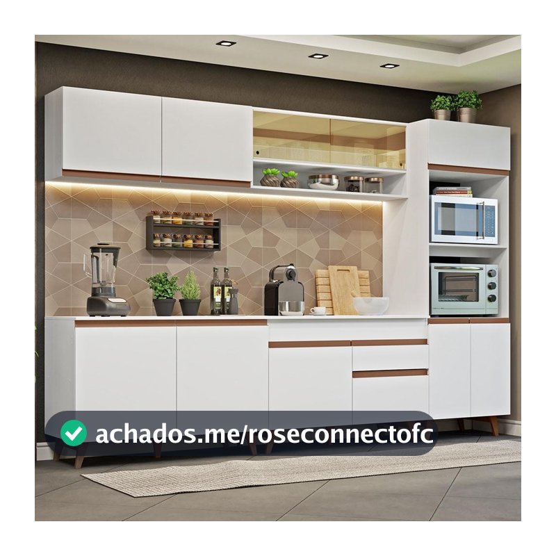 Armário de Cozinha Completa 310cm Reims Madesa 02
