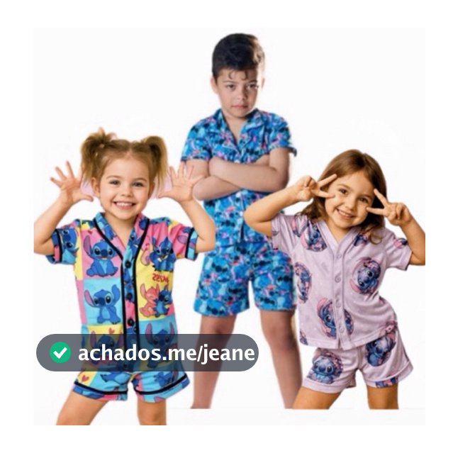 Pijama americano infantil masculino e feminino
